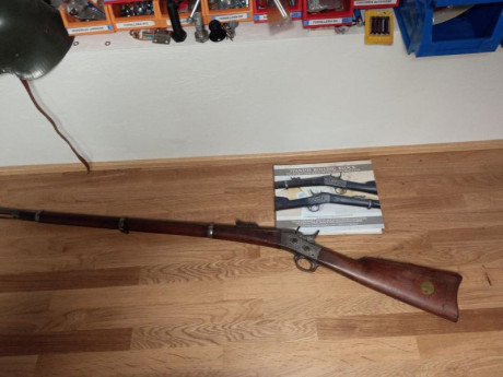 Vendo Rolling Block modelo Sueco/Danés 1867 en calibre 12.7x44R, que es una calibre 50.

Se trata de uno 20
