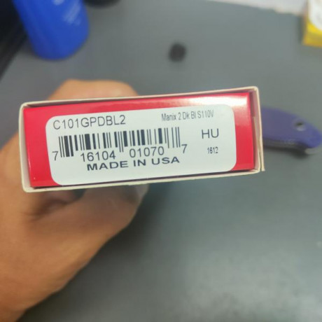 Navaja spyderco manix 2 s110v nueva, solo vitrina.

140€ enviada península por GLS.

Tengo la factura. 02