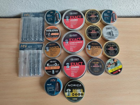 Pues eso, voy a mover si liquido todos los restos de cajas de balines que he ido usando y que finalmente 00