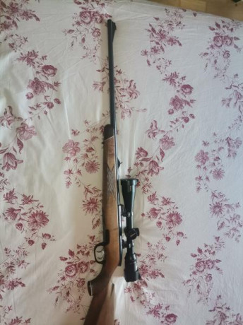 Rifle mannlicher calibre 300 wm. Con bases appel. Doble gatillo con pelo. Buen estado. Posibilidad de 10
