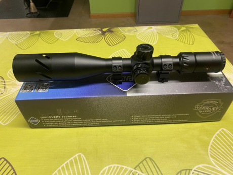 Vendo este visor DISCOVERY HD 5-25x50 SFIR FFP.
Tiene tubo de 30mm y lentes HD.
Muy nitido y en primer 01