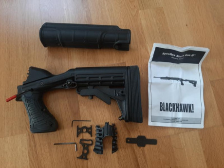 VENDIDA culata táctica de reducción de retroceso Blackhawk Noxx Specops Gen II para Mossberg 500.
Viene 00