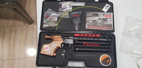 Muy buenas, vendo pistola aire comprimido Pardini K12, en su caja original, con todos los accesorios, 01