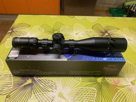 Vendo este visor DISCOVERY HD 5-25x50 SFIR FFP.
Tiene tubo de 30mm y lentes HD.
Muy nitido y en primer 01