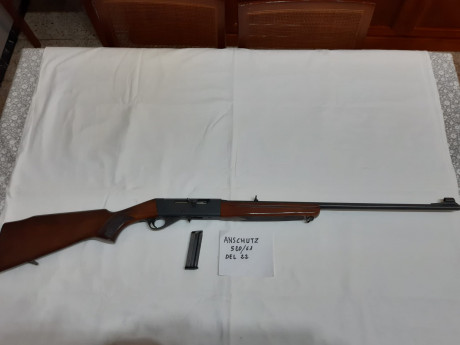 vendo carabina ANSCHUSTZ del 22 lr en perfectas condiciones mi telefono 610275240 con WHATSAPP si te interesa 132