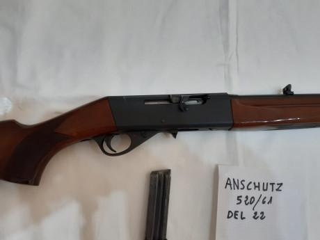 vendo carabina ANSCHUSTZ del 22 lr en perfectas condiciones mi telefono 610275240 con WHATSAPP si te interesa 131