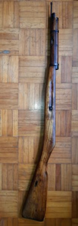 Vendo culata completa, con baqueta y herrajes de metal, para Mosin Nagant corto.   Vendida   00