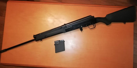 Pongo a la venta Saiga cal. 410 con cargador limitado a tres cartuchos añadiendo cargador de 10 y otro 10