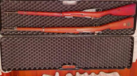 Vendo Carls Gustafs de 1909 cl. 6.5x55 sw. Es el largo     650€
Mosin Nagan de 1939 cl 7.5x54    450€
Los 10