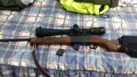 Cambio carabina Norinco jw27 en perfecto estado con cargador original de 5 y otro adicional de 10,lleva 00