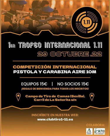 Buenos días. Os dejo la convocatoria del primer campeonato internacional de aire comprimido que organiza 00
