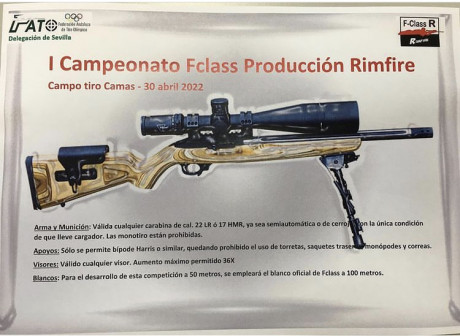 Buenas tardes.

En todos los campeonatos de Fclass rimfire que se celebran, se compite en dos modalidades; 90