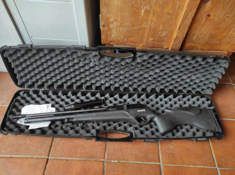 Vendo PCP Gamo DynaMax del 4,5 totalmente nueva, ha tirado tres veces.
Entrego con ella supresor. 
REBAJADA 02