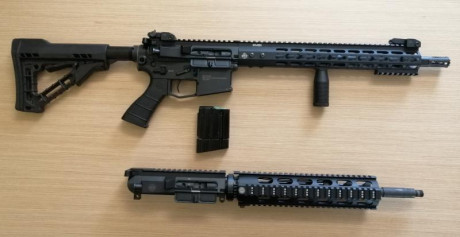 Vendo ASTRA STG4 con cañón de 14'5 pulgadas del calibre 222. Características:
- Guardamanos Keymod con 00