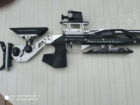 Vendo carabina Feinwerkbau 800X alu grip talla M
Grip de repuesto Feinwerkbau talla S
Juego anillas del 02