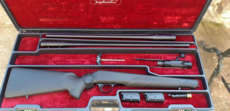 :cow: Se  vende blaser r8 en calibre 270 wsm con cañón adicional del calibre 22-250 con cabezal de titanio. 00