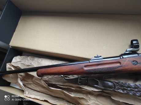 Todo un clásico, el arma está dotada de bases Suhler y alza de librillo. Fabricado en 1959, utilizado 20