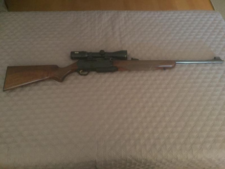Vendo Rifle Browing SAUT MKII cal. 30.06 con monturas Apel y visor Tasco 1-6 x 42. Ha disparado menos 01