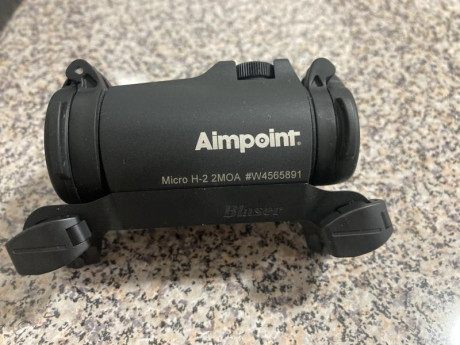 Vendo aimpoint h2 2 MOAS, con una salida solo, vendo por no uso, con monturas blaser, 12 niveles de luminosidad, 02