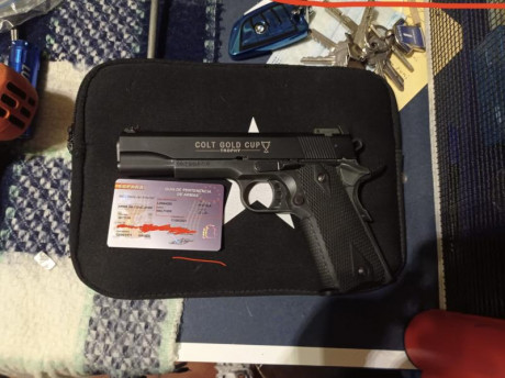 Un buen amigo vende esta estupenda pistola del 22lr. Walther Colt Gold Cup Trophy en estado impoluto, 00