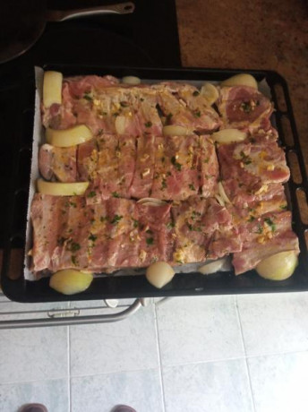 Hoy para comer acelgas hervidas y chuletón de vaca gallega vieja con seis semanas de maduración en cámara 32