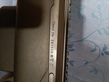 Buenas noches.
Se vende este Tikka T3x Varmint cal. 300Win Mag con cañón de 22mm de diametro.
Carril de 02