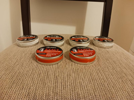 Buenas tardes, vendo 2 latas de JSB redesing y 4 de JSB KNOCKOUT  .
Están precintadas .Totalmente nuevas
48€
Teléfono 00