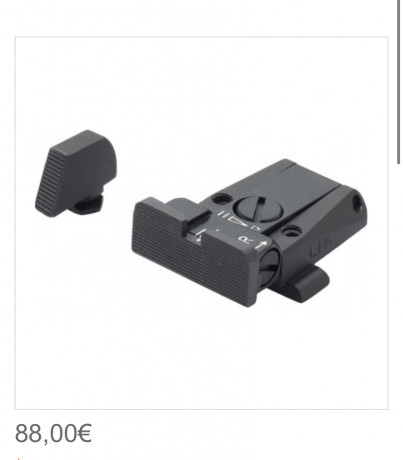 Pues eso las vendo porque la puse para tirar en precision con la glock 17 y con las mismas se las quite 00