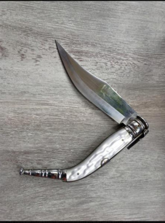 Navaja  de la desaparecida marca ANDÚJAR, expectacular navaja de carraca de 5 muelles de 15,5 CMS de hoja 00