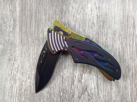 CRKT FULCRUM FLAME Usa, modelo alta gama ya descatalogado y muy raro, con apertura patentada  una verdadera 01