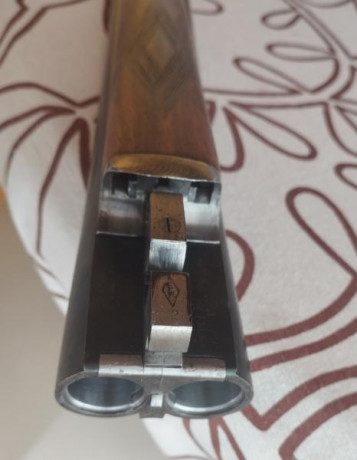 Marca AYA
Calibre 12
Cañón de 71 cm
2 gatillos
Expulsora
Platina desmontable
Primer gatillo articulado
Culata 01