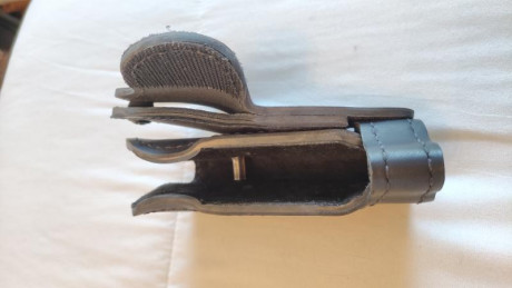 Vendo funda de competición de cuero, marca SAFARILAND, mod. 007, para pistola Beretta 92 (según el fabricante 00