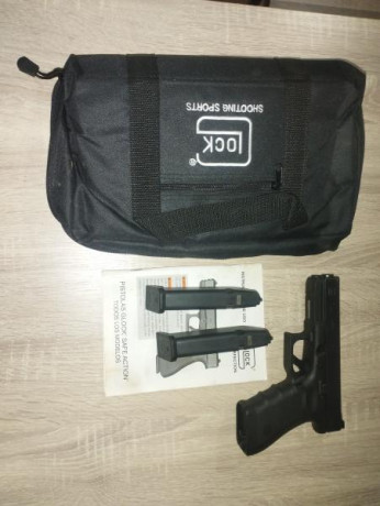 pongo a la venta GLOCK 17 4gen pocos tiros la compre en 2012 y esta guiada en A. Tiene miras dawson con 02