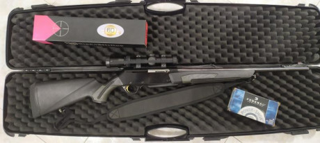Vendo Browning long trac 300wm, Composite. Con visor Nikko Stirling diamond 1/4/24, ret iluminada, monturas 01