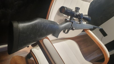 Rifle Weatherby Mark V en cal.30-378 weatherby,  cañon acanalado en acero inoxidable  con freno de boca 12