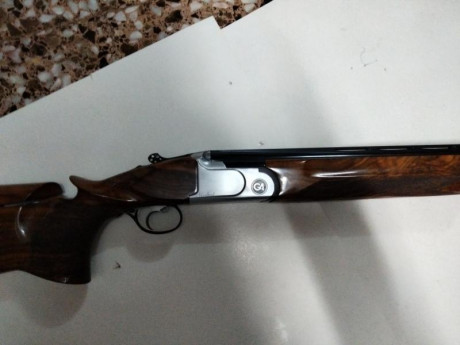 Escopeta Gamba Montreal Trap, cañones acero Bohler, chokes 1/2, cañones de 75 cm. Casette disparo extraible. 01