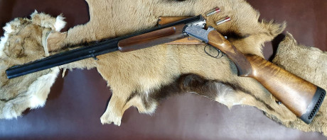 Buenas a todos, Un amigo me pide que le ponga a la venta esta escopeta que os detallo.

 Escopeta Superpuesta 01