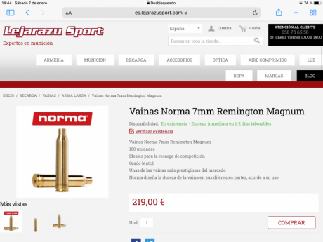 -VENDO LOTE DE VAINAS CAL 300 WM CON 1 DISPARO DE LAS SIGUIENTES MARCAS :
-NORMA 150 VAINAS, PRECIO 120 101