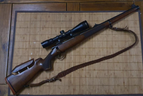 SAKO stutzen calibre 300wm con carrillera ajustable para perfecto encare 
Base Picantini y visor Bushnell 00
