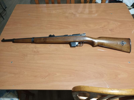 Carabina destroyer 9mm largo.
Muy buen estado.
200 € más portes. 
3 cargadores monohilera de 6 cartuchos.
Está 02