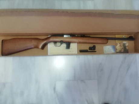 Vendo carabina CBC Magtech modelo 7022 calibre 22lr solo he disparado una caja de CCI para probarla, con 00