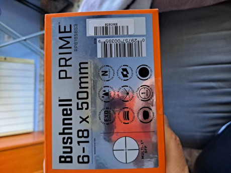 Visor Bushnell PRIME 6-18×50        190€  

Retícula MULTI-X SFP.    

Montado en un 222 6 meses

Y sacado 01