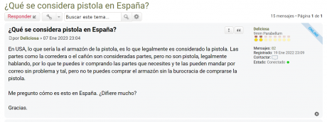 Hola a todos, tengo una consulta, y es la siguiente:
Soy de un club de tiro desde septiembre de 2022, 140