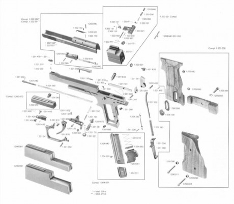 Se ofrece una magnifica  pistola Hammerli modelo 208S, estado excelente sin signos de uso, tigestop, gatillo 40