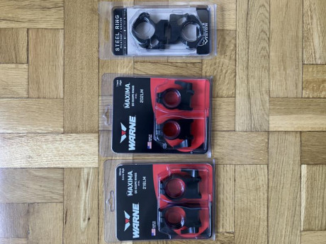  VENTA
 
 ANILLAS PARA VISOR 

 1.- WARNE MAXIMA 30 mm. 

- RIEL PICATINNY/WEAVER 22 mm.
- DESMONTABLES 01