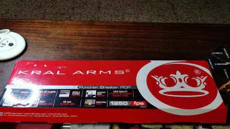 Vendo Kral puncher breaker en 5.5.
Muy cuidada, en madera de nogal turco,
con cargador multitiro, palanca 12