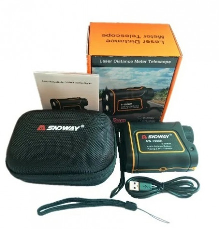  Telemetro laser  SND WAY modelo SW-1000A, nuevo sin usar.
 visión  hasta 1000 mts . caza,golf...
 Medición 02