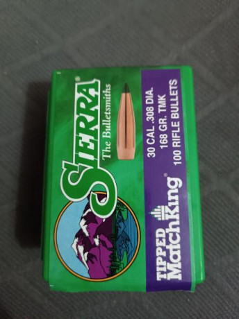 Vendo dos lotes calibre 30 de 90 puntas cada uno 
Hornady eld macht 60€
Sierra tmk macthking.    60€ 

 01