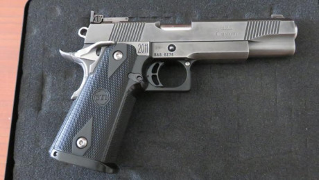 Por obligación vendo mi preciosa HPS/STI 2011 en calibre 9mm a tirado con munición recargada para precisión, 01