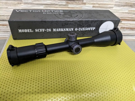 Visor VECTOR OPTICS Marcksman 6-24x50 FFP

Primer plano focal
30mm
En prefecto estado, usado en 3 tiradas 01